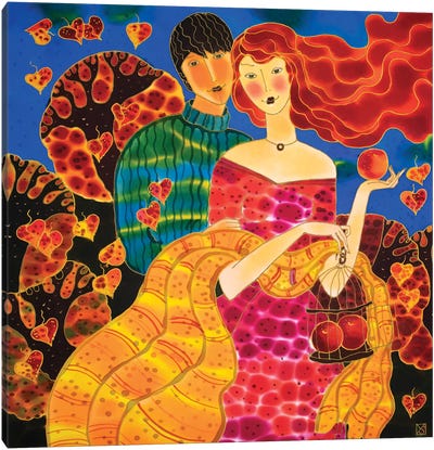 Passion Fruit Canvas Art Print - Red Passion