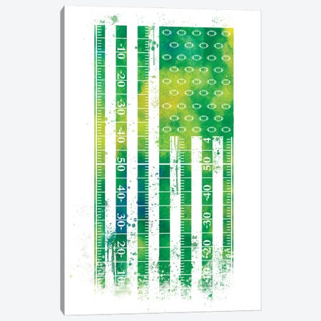 Football Sports Flag Canvas Print #SFL5} by 5by5collective Art Print