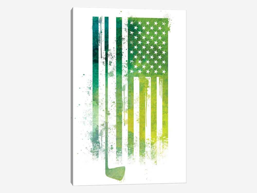 Golf Sports Flag by 5by5collective 1-piece Canvas Print