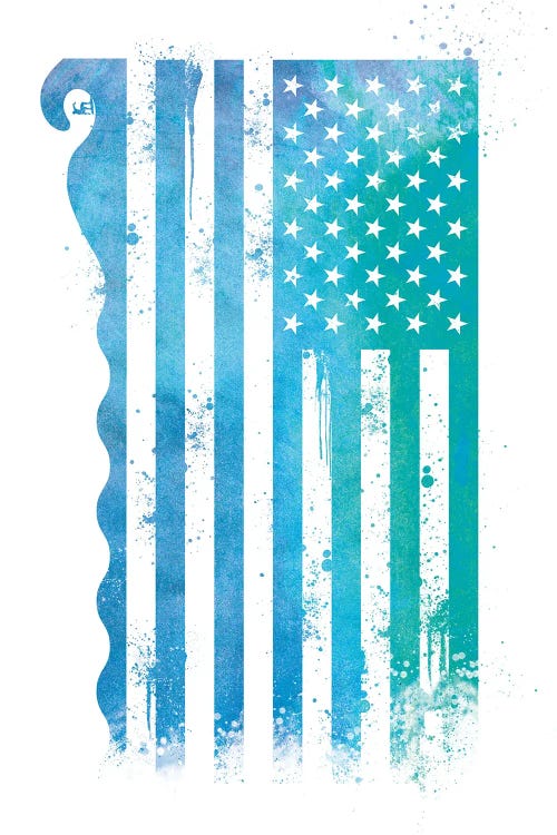 Surfing Sports Flag by 5by5collective wall art