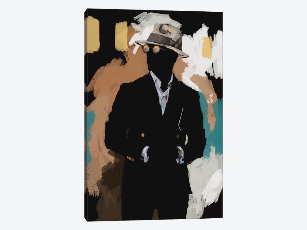 New Suit In Black by Sunflowerman 1-piece Canvas Artwork