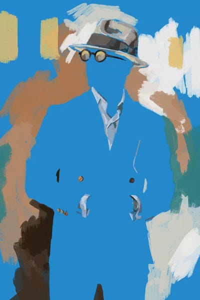 New Suit In Blue by Sunflowerman canvas print