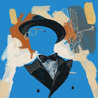 Operatic Blue by Sunflowerman canvas print