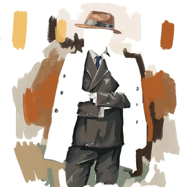 Faceless: The Overcoat In White by Sunflowerman