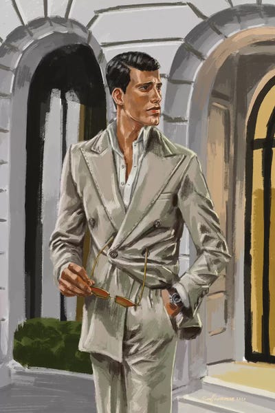 Men's Fashion: Vintage And Gold by Sunflowerman