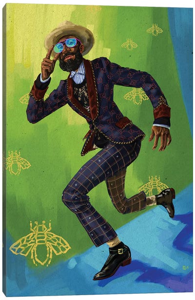 Gucci Man Canvas Art Print - Fashion Illustration