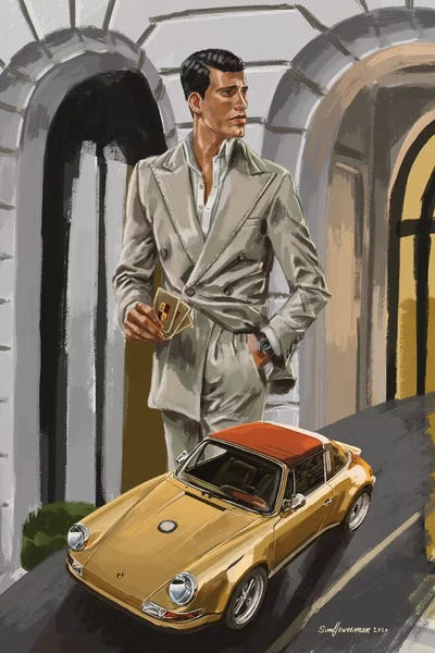 Men's Fashion: Vintage And Gold With Playing Cards by Sunflowerman