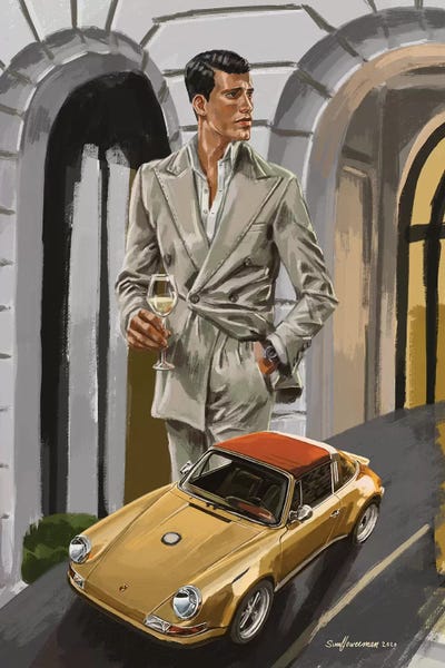 Men's Fashion: Vintage And Gold With Champagne by Sunflowerman