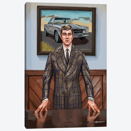 Suited In The Studio. Canvas Print #SFM123} by Sunflowerman Canvas Artwork