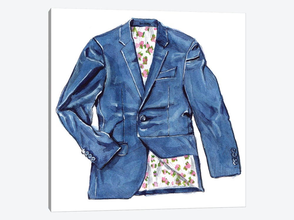 OOTD Tailored Blazer by Sunflowerman 1-piece Canvas Art Print