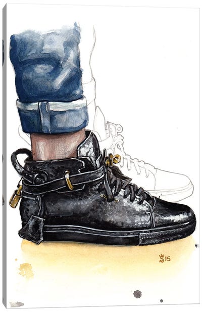 Buscemi Sneaker Canvas Art Print - Men's Fashion Art