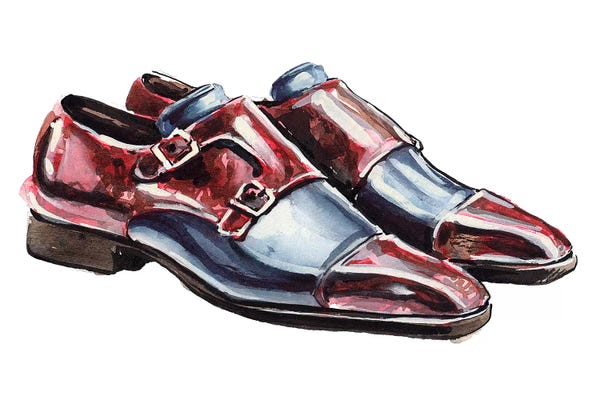 Men's Fashion: Collin Patina Burgandy & Ocean by Sunflowerman