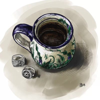 Coffee by Sunflowerman canvas print