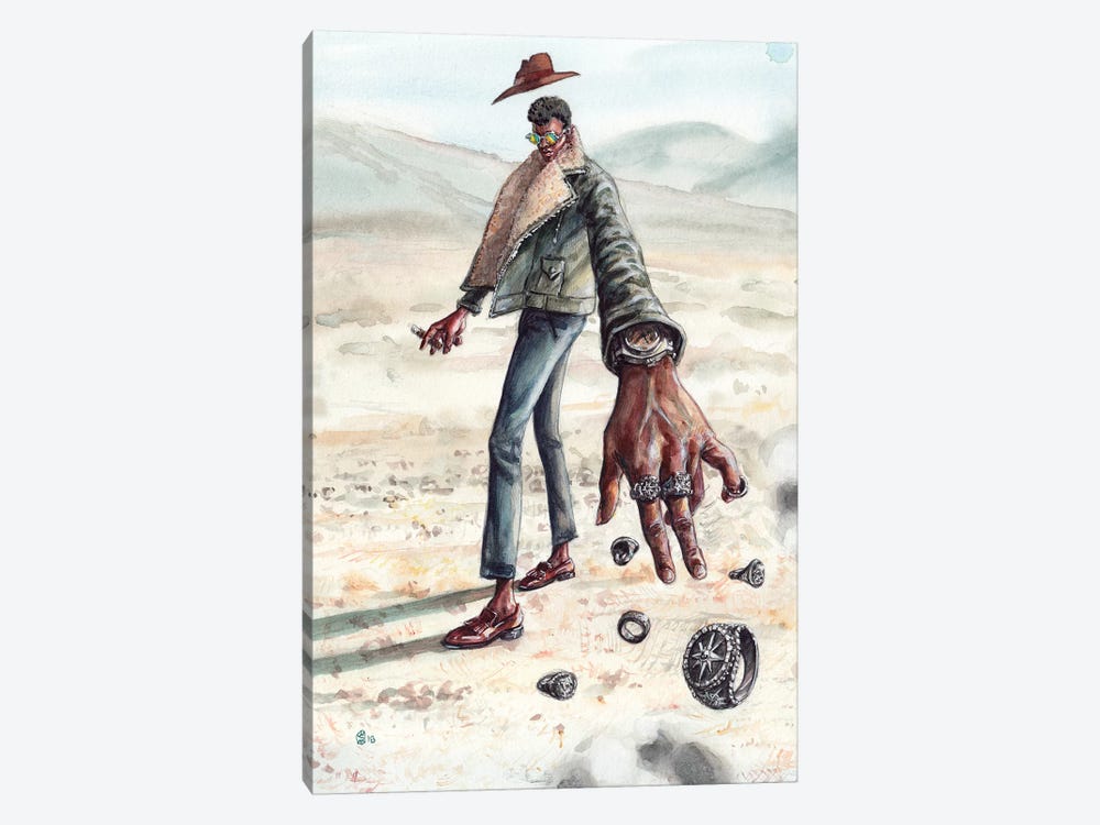 Desert Man Of Many Rings by Sunflowerman 1-piece Canvas Art Print