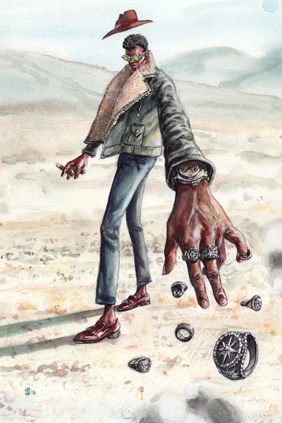 Fashion Illustrations: Desert Man Of Many Rings by Sunflowerman