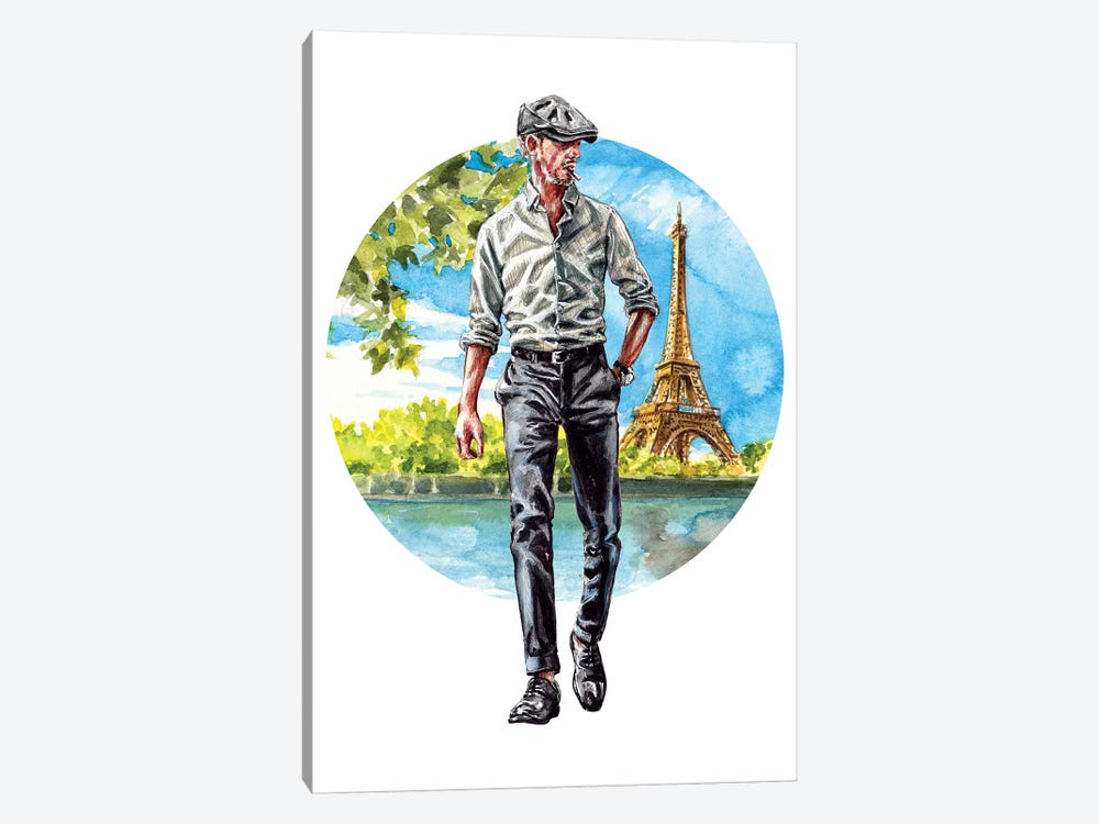 The Parisian Man by Sunflowerman 1-piece Art Print