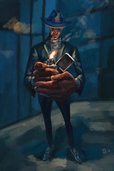 Sunflowerman: An Evening Cigar by Sunflowerman