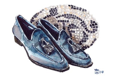 Santoni Loafers by Sunflowerman canvas print