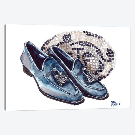 Santoni Loafers Canvas Print #SFM65} by Sunflowerman Art Print