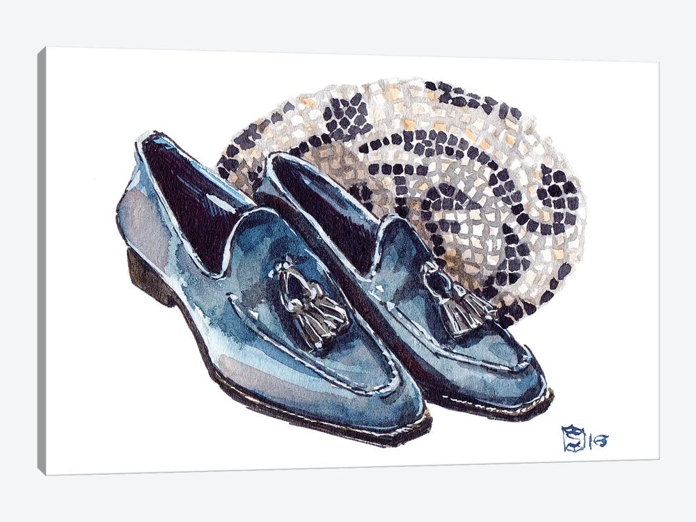 Santoni Loafers by Sunflowerman 1-piece Canvas Art
