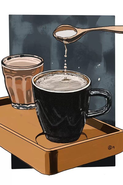 Cream And Sugar by Sunflowerman canvas print