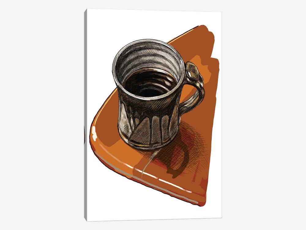 Coffee Mug is Life by Sunflowerman 1-piece Canvas Wall Art