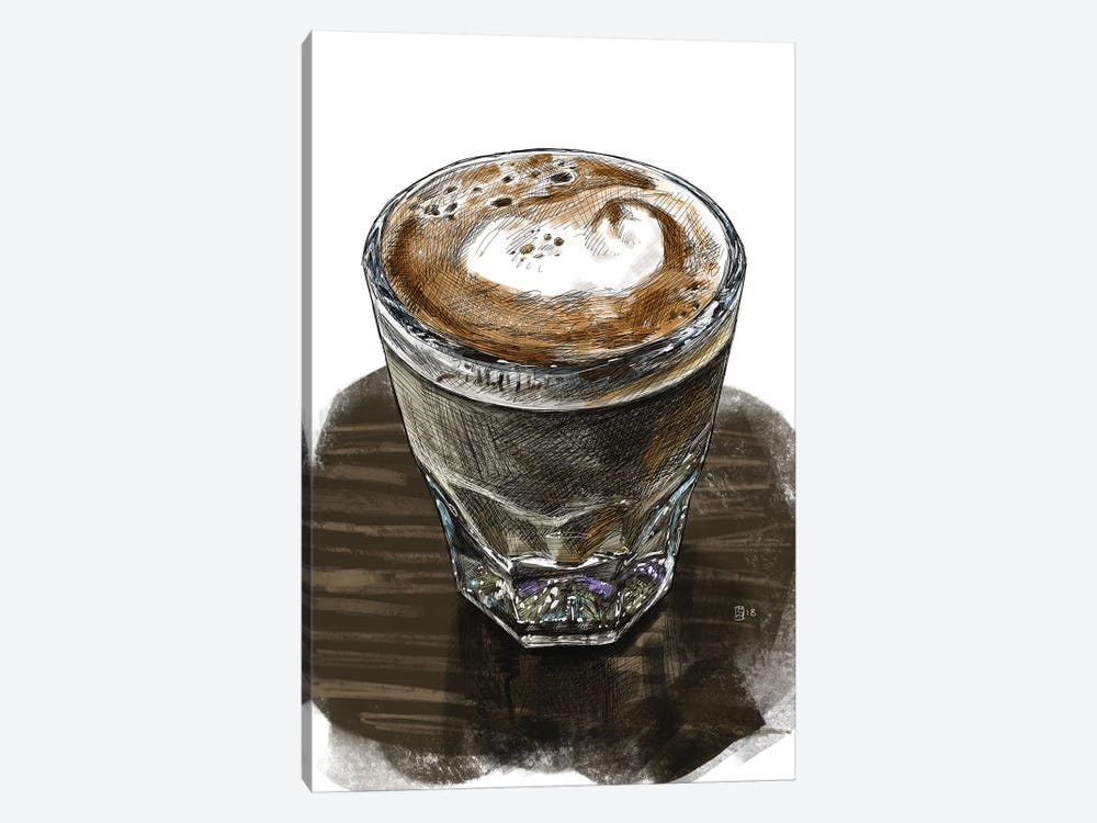 Latte Montreal by Sunflowerman 1-piece Canvas Artwork