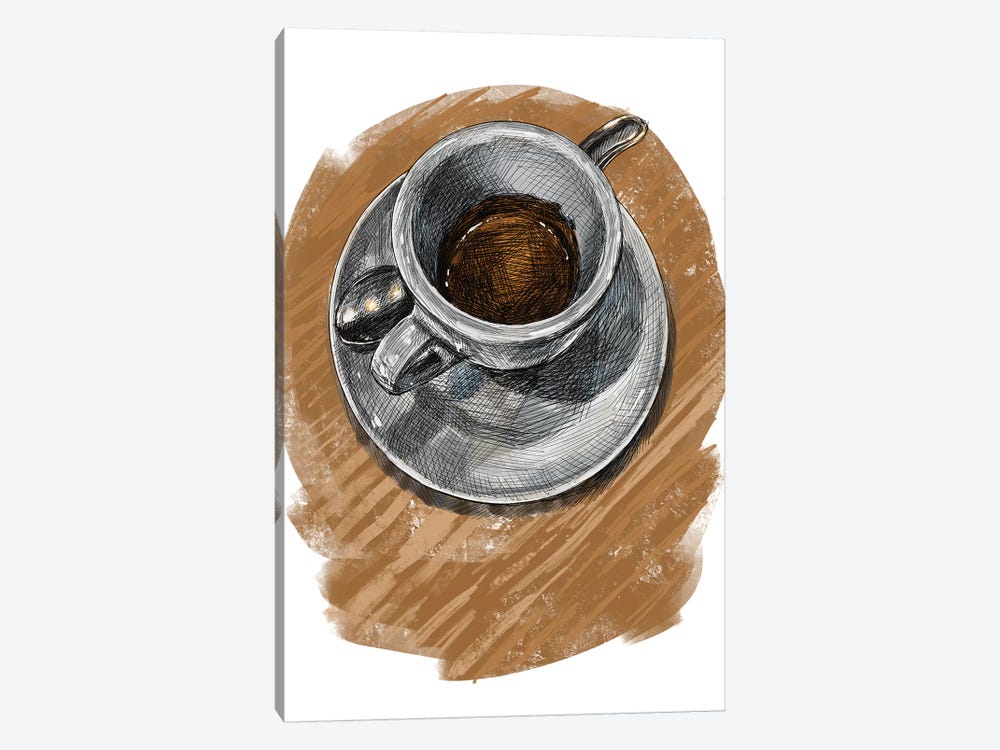 Espresso Montreal by Sunflowerman 1-piece Canvas Art Print