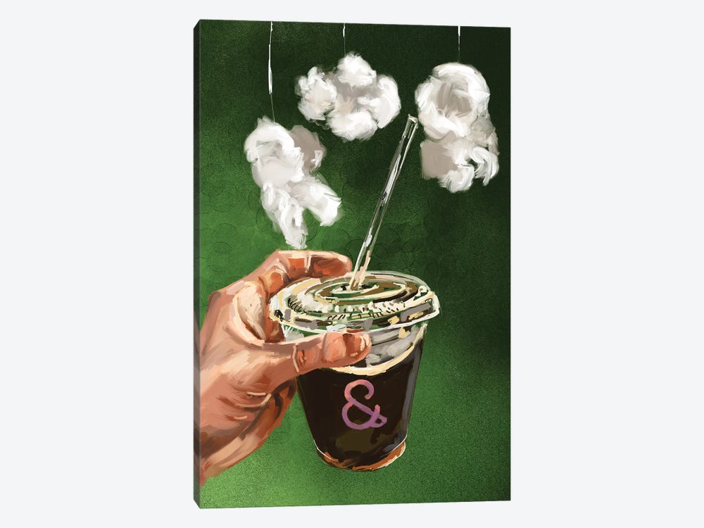 Coffee To Go by Sunflowerman 1-piece Canvas Art Print