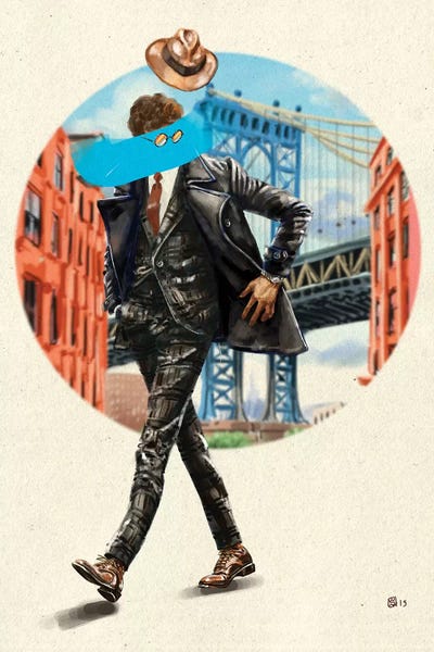 Large | 37"-48": Diverso In London by Sunflowerman