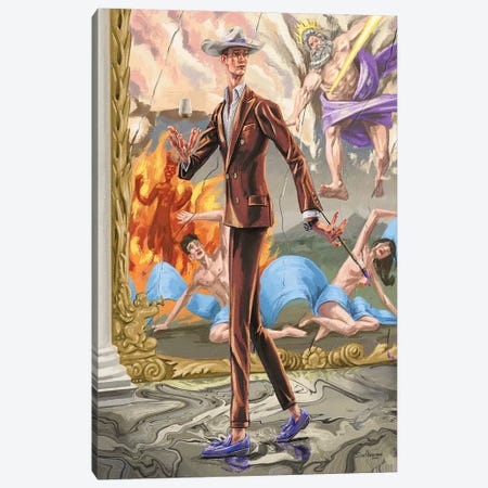 Absurdity Of The Gods. In Copper. Canvas Print #SFM96} by Sunflowerman Canvas Artwork