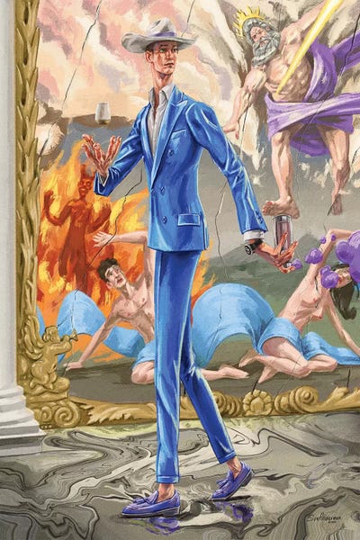 Men's Fashion: Absurdity Of The Gods. In Spray Paint. by Sunflowerman