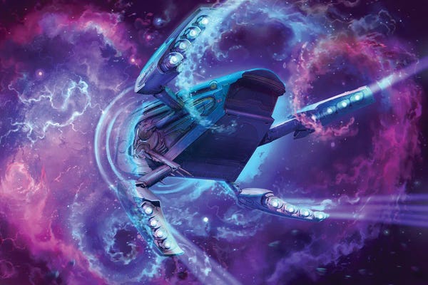 Video Games: Ship Entering The Drift by Starfinder