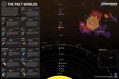 Galaxy Guide Galaxy Map by Starfinder canvas print