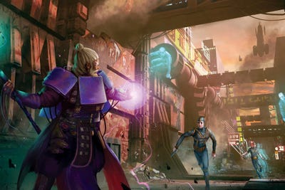 Dystopian Adventures Opener by Starfinder canvas print