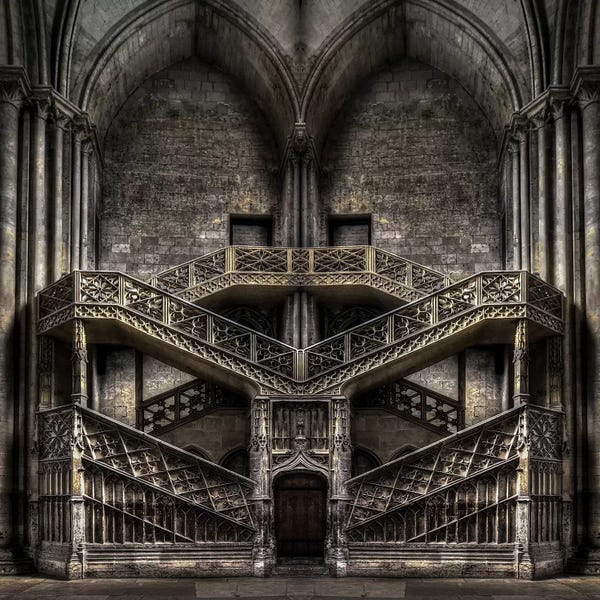 Staircases: Tribute to Escher by Jacek Stefan