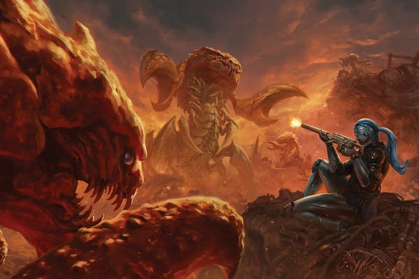 Cards & Board Games: Iseph Shooting Khefaks by Starfinder