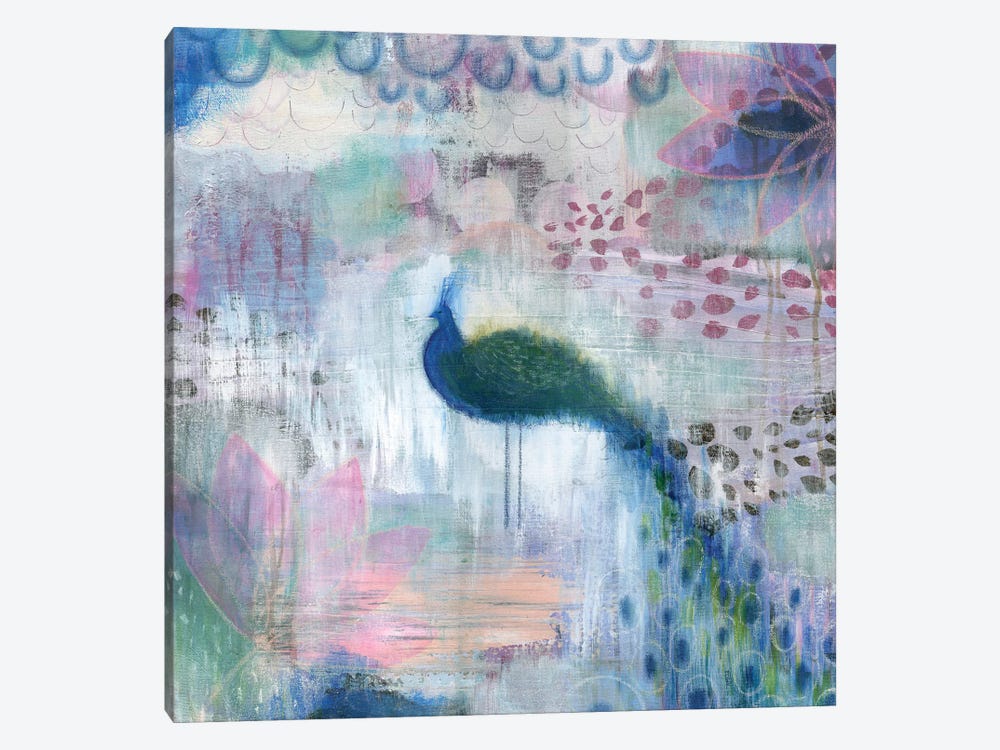 Peacock by Sara Franklin 1-piece Canvas Print