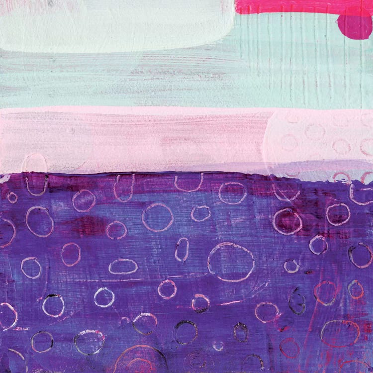 Pink And Purple by Sara Franklin canvas print