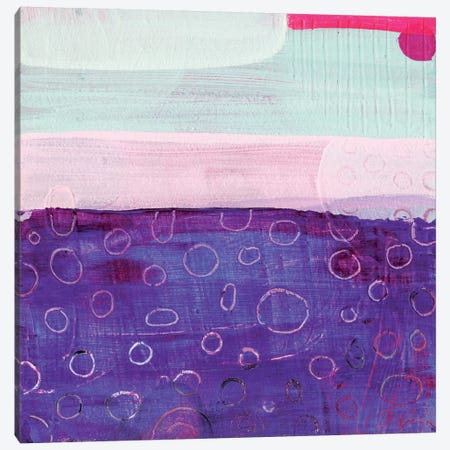 Pink And Purple Canvas Print #SFR113} by Sara Franklin Canvas Wall Art