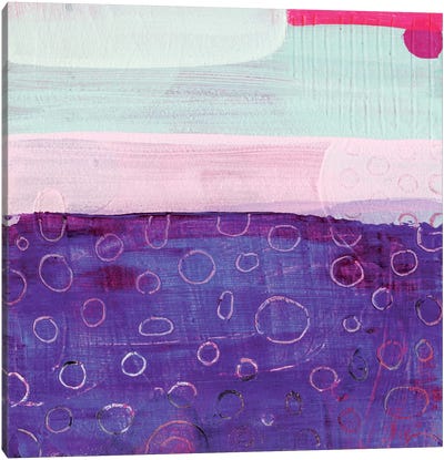 Pink And Purple Canvas Art Print - Sara Franklin