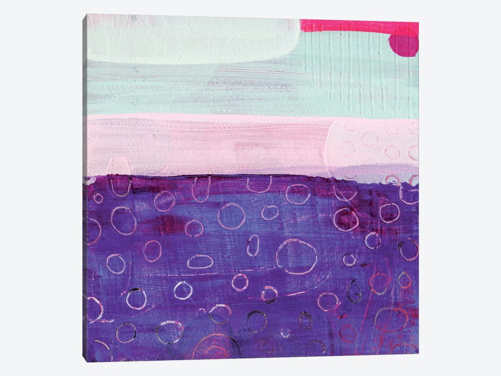 Pink And Purple by Sara Franklin 1-piece Canvas Art