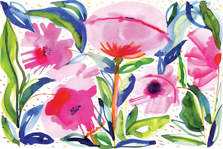 Pink Poppies by Sara Franklin wall art