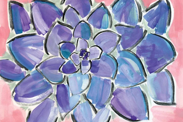 Purple Succulent by Sara Franklin wall art