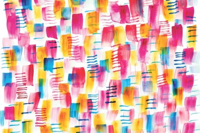 Red Squares by Sara Franklin multi panel art