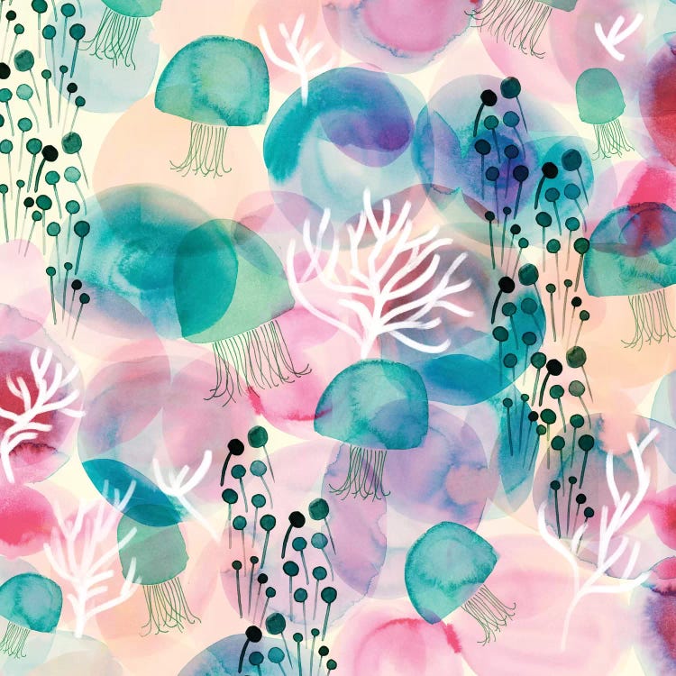 Sea Jellies by Sara Franklin wall art