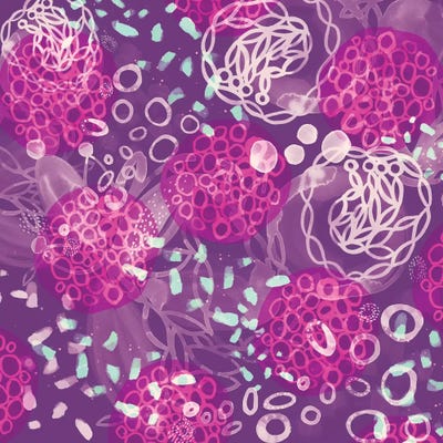 Sea Kelp by Sara Franklin multi panel art