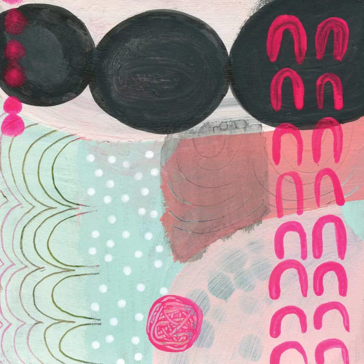 Black Dots by Sara Franklin canvas print