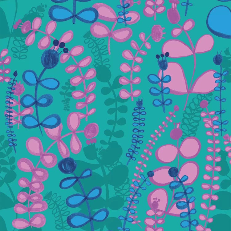 Stemmed Florals by Sara Franklin canvas print