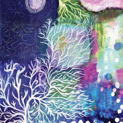 Swim To The Sea by Sara Franklin multi panel art